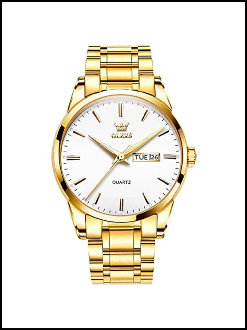 Men's Luxury Stainless Steel Watch Big Face Dress Analog Date